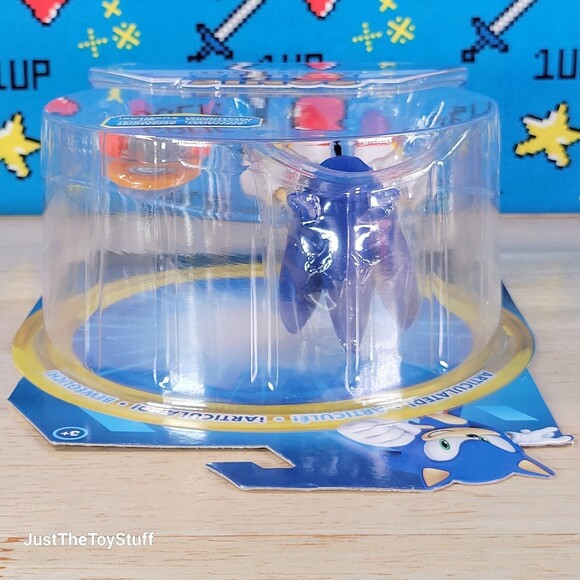 Jakks Pacific Sonic the Hedgehog w/ Skateboard 4" Collectible Video Game Figure - Picture 4 of 8